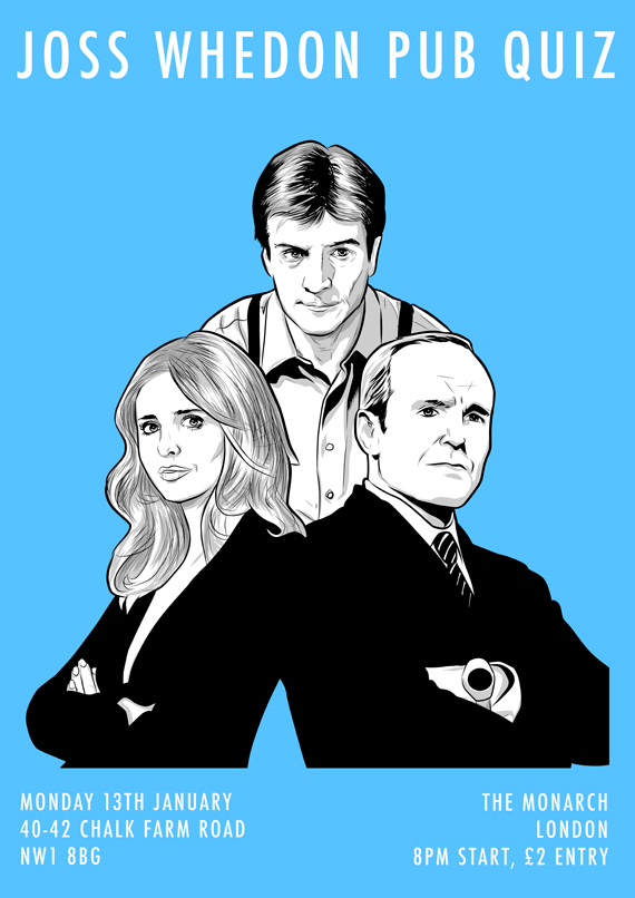 Joss Whedon quiz flyer